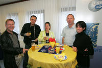 Hr. Braunsteiner (Fa. PLASMO). Hr. Hüpfl (Fa. SEMIZEN), Fr. Braunsteiner (Fa. PLASMO), Hr. Recktenwald (Fa. Xion), Fr. Recktenwa