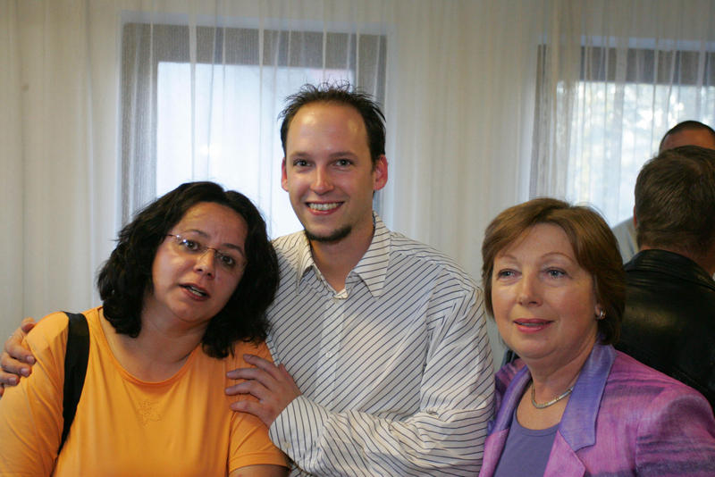 Fr. Hafenscher (Fa. Systemlogistik), Hr. Reichenauer (Tourismusverein Klosterneuburg), Fr. Briza (Dukes VIP-Betreuung)