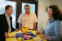 Hr. Leydolf (Dukes Finanzreferent) Hr. Engel (Fa. CASINO COLOSSEUM), Fr. Göttlicher (Fa. EXCALIBUR)